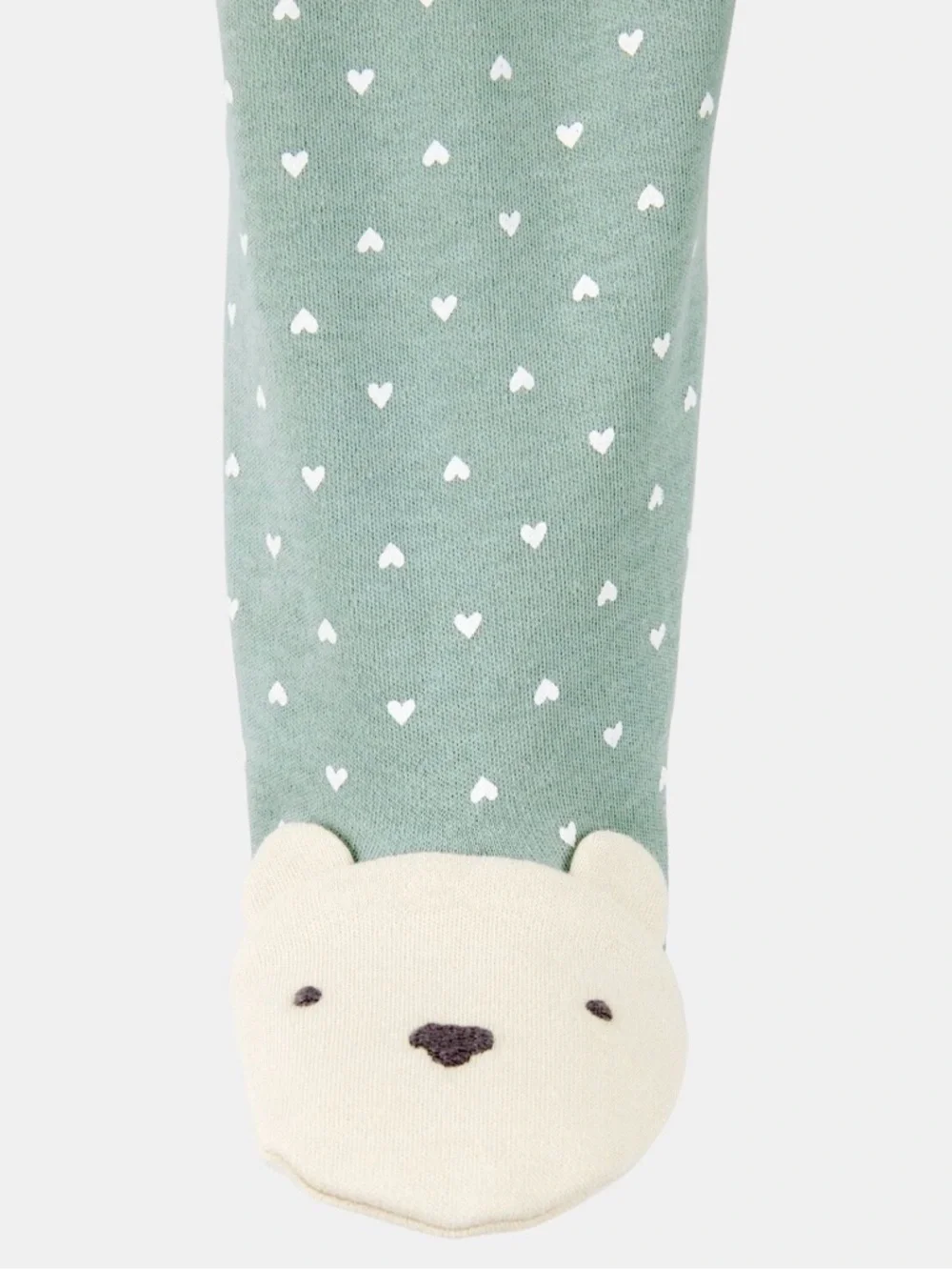 Carter’s Mint Green Polka Dot 2-Way Zip Cotton Sleep & Play Pajamas | 9M